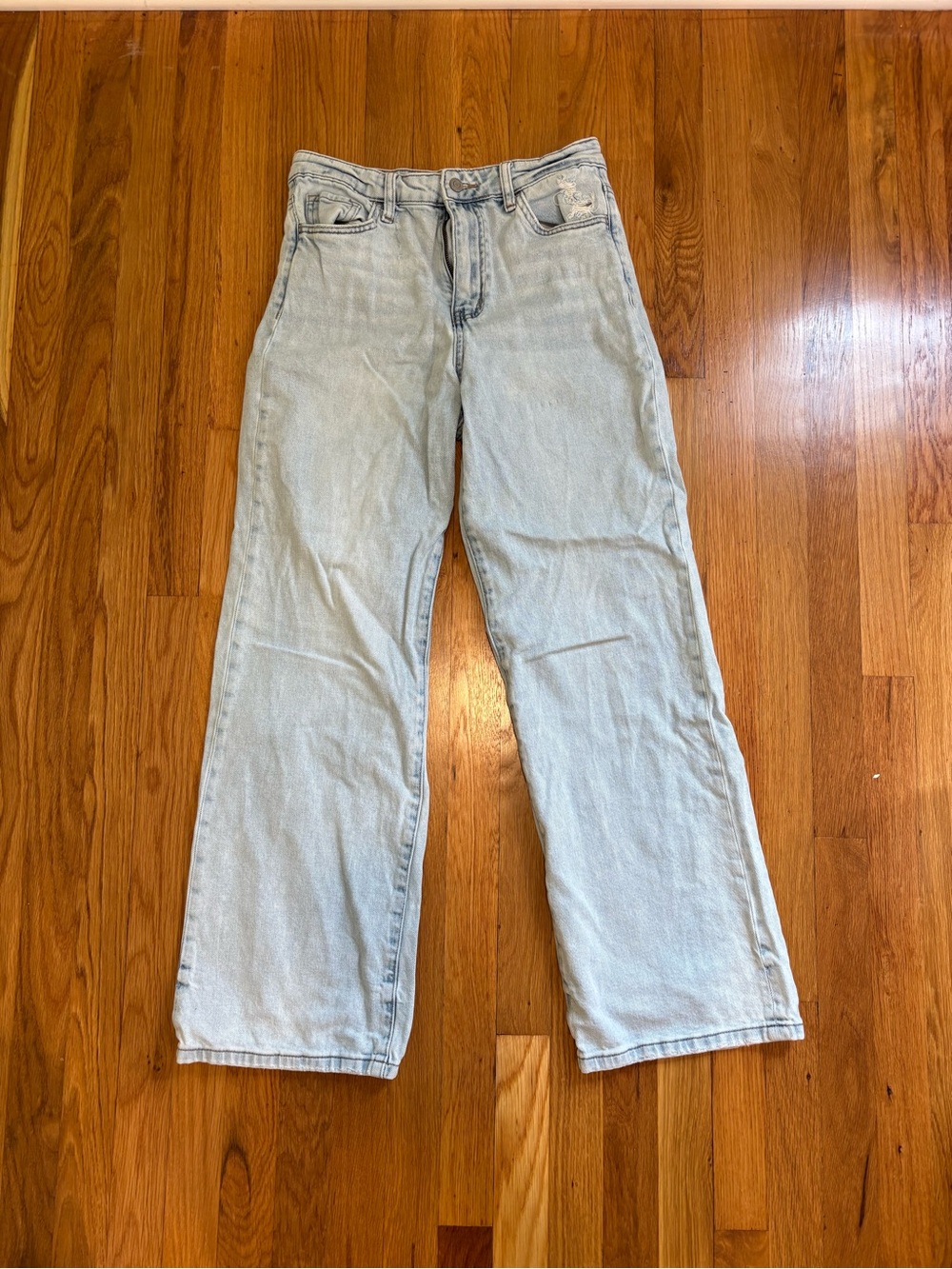 Vervet High Waisted Wide Leg Light Wash Jeans